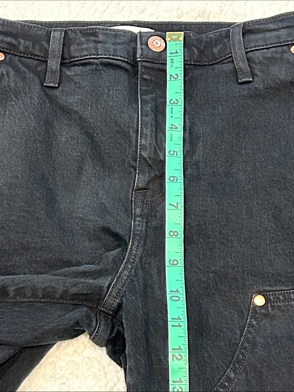 Pistola Lexi Mid Rise Straight Carpenter Jeans size 29 Coal Black - Picture 12 of 14